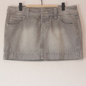 SO Gray Denim Skirt